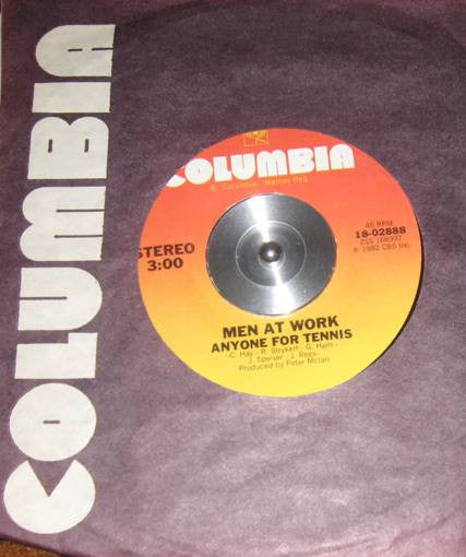 Men At Work : Who Can It Be Now? (7", Single, Styrene, Pit)