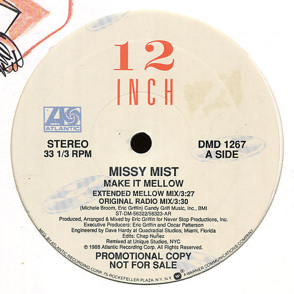 Missy Mist : Make It Mellow (12", Promo)