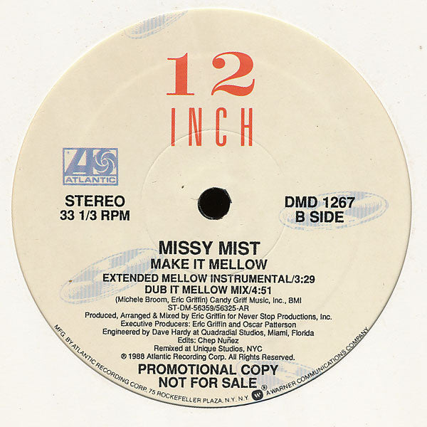 Missy Mist : Make It Mellow (12", Promo)