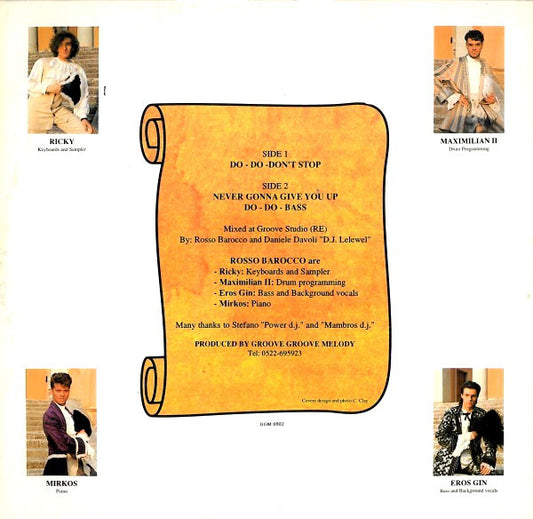 Rosso Barocco : Do-Do-Don't Stop (12")