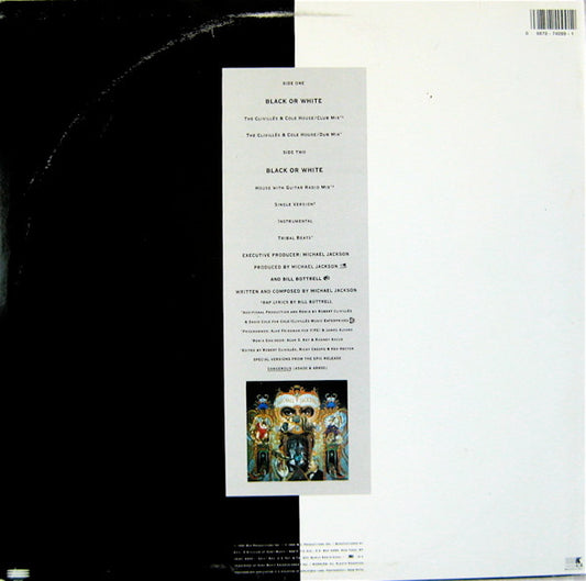 Michael Jackson : Black Or White (12", Single, Ltd)
