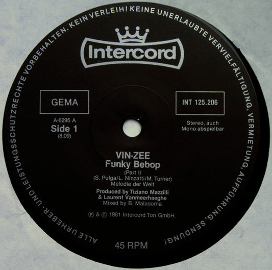 Vin-Zee* : Funky Bebop (12", Maxi)