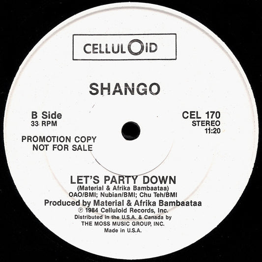 Shango : Thank You (12", Promo)