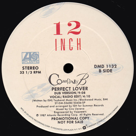 Company B : Perfect Lover (12", Promo)