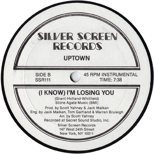 Uptown (21) : (I Know) I'm Losing You (12", Single)