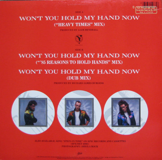 King : Won't You Hold My Hand Now (Heavy Times Mix) (12", Single, Pit)