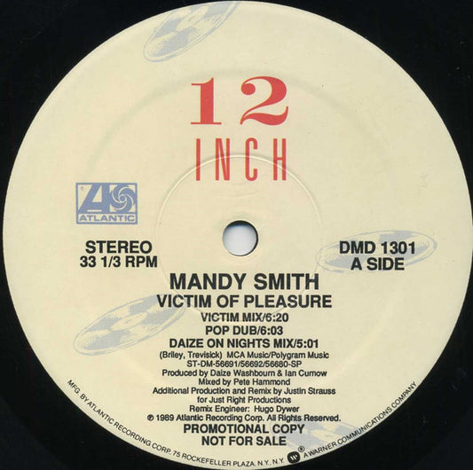 Mandy Smith : Victim Of Pleasure (12", Promo)