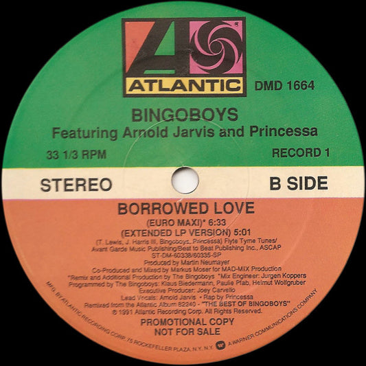 Bingoboys Featuring Arnold Jarvis And Princessa (2) : Borrowed Love (2x12", Promo)