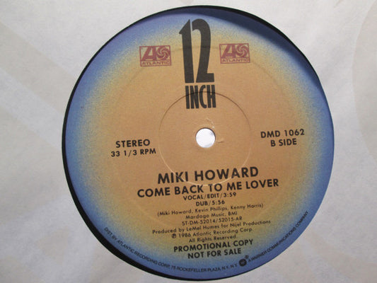 Miki Howard : Come Back To Me Lover (12", Promo)