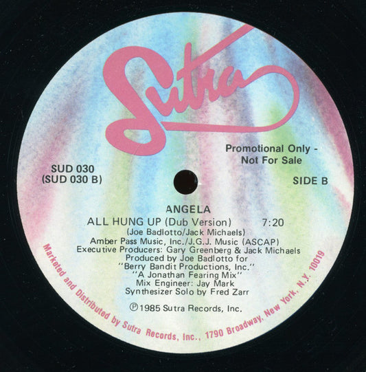 Angela (3) : All Hung Up (12", Promo)