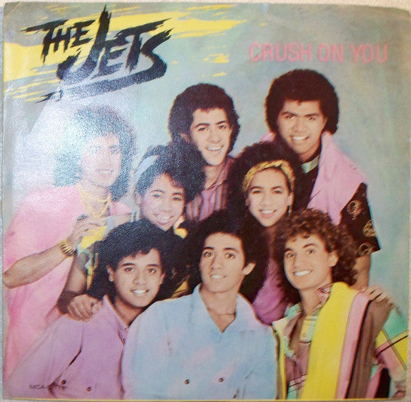 The Jets : Crush On You (7", Single, Glo)