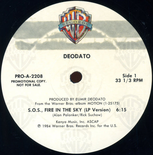 Deodato* : S.O.S., Fire In The Sky (12", Promo)