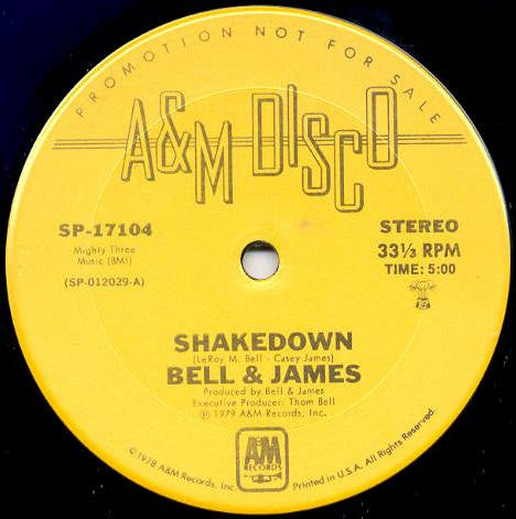 Bell & James : Shakedown (12", Promo)