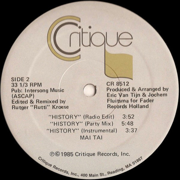 Mai Tai : History (12")