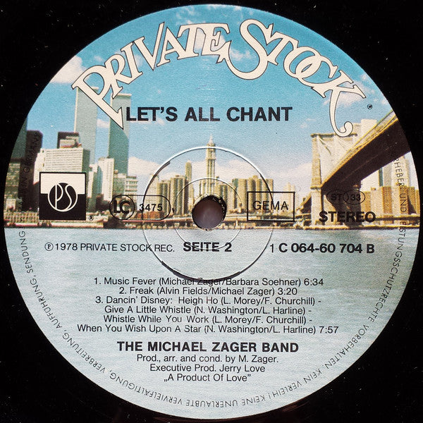 The Michael Zager Band : Let's All Chant (LP, Album)