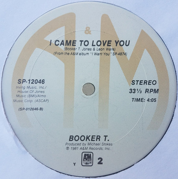 Booker T. Jones : Don't Stop Your Love (12", Y)