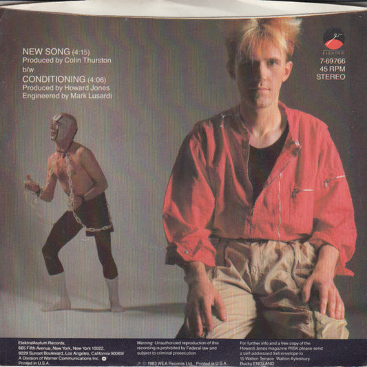 Howard Jones : New Song (7", Single, Spe)