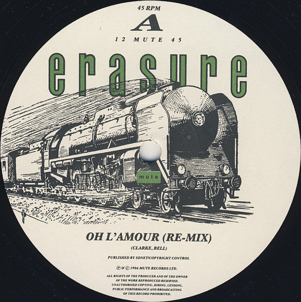 Erasure : Oh L'Amour (12", Single)