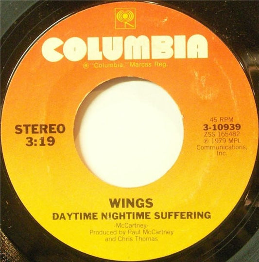 Wings (2) : Goodnight Tonight (7", Styrene, Ter)