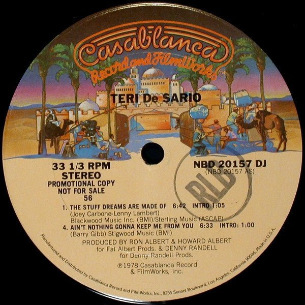 Teri De Sario* : The Stuff Dreams Are Made Of / Ain't Nothing Gonna Keep Me From You (12", S/Sided, Single, Promo)