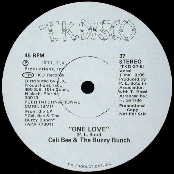 Celi Bee & The Buzzy Bunch : Superman / One Love (12", Promo)