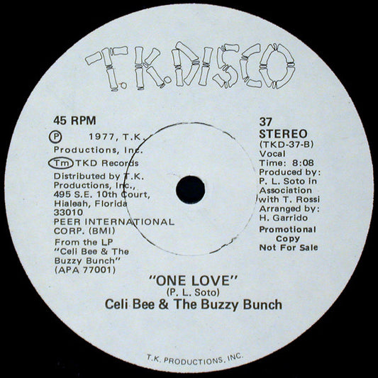 Celi Bee & The Buzzy Bunch : Superman / One Love (12", Promo)