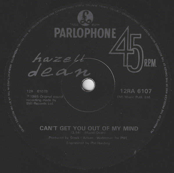 Hazell Dean : They Say It's Gonna Rain (Zulu Mix) (12", Single)