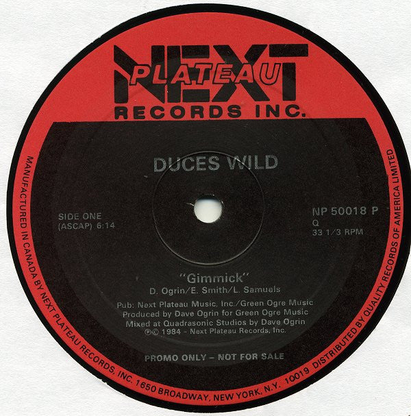 Duces Wild : Gimmick (12", Promo)