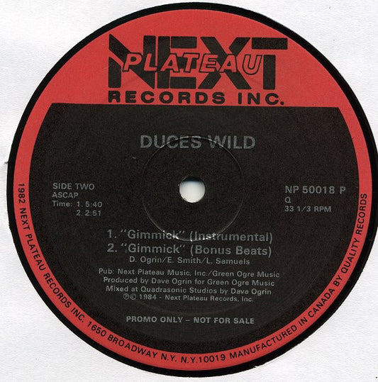 Duces Wild : Gimmick (12", Promo)