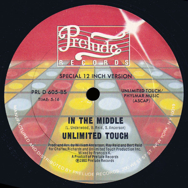 Unlimited Touch : I Hear Music In The Streets (12")