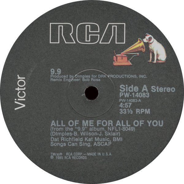 9.9 : All Of Me For All Of You (12")