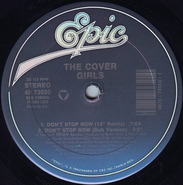 The Cover Girls : Don't Stop Now / Funk Boutique (12")