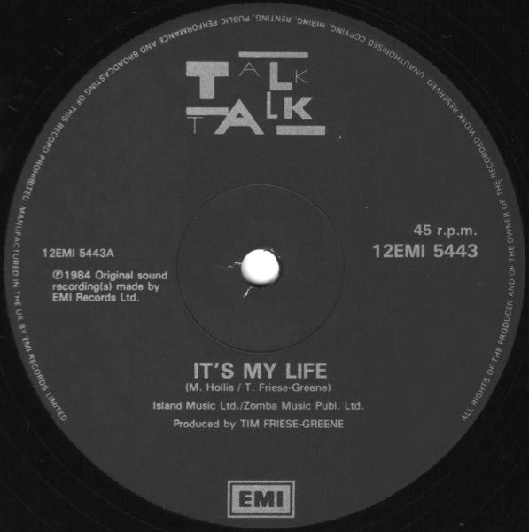 Talk Talk : It's My Life (12", Single)