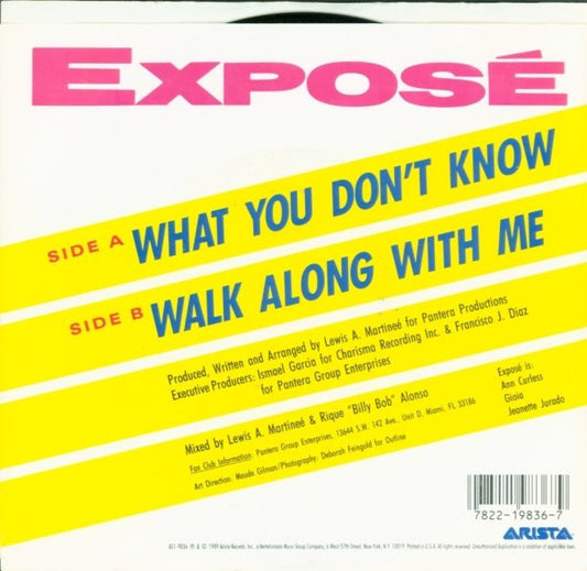Exposé : What You Don't Know (7", Single, Spe)