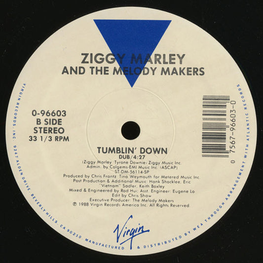 Ziggy Marley And The Melody Makers : Tumblin' Down (12")