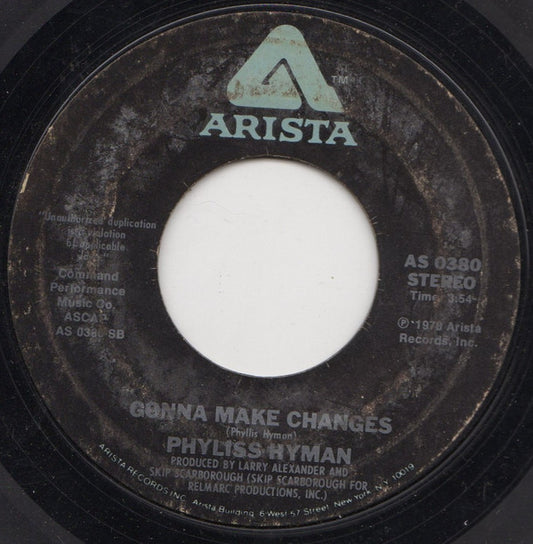 Phyllis Hyman : Somewhere In My Lifetime (7", Single, Bla)