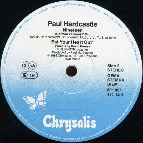 Paul Hardcastle : 19 (German Version) (12", Maxi)