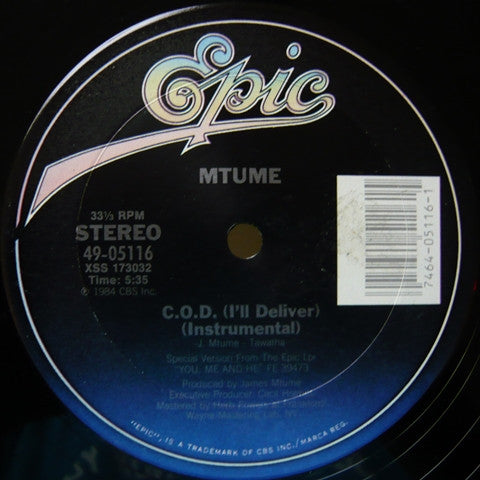 Mtume : C.O.D. (I'll Deliver) (12")