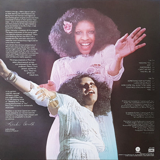 Natalie Cole : Inseparable (LP, Album, Win)