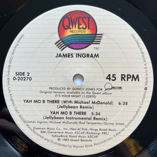 James Ingram : It's Your Night / Yah Mo B There (12")