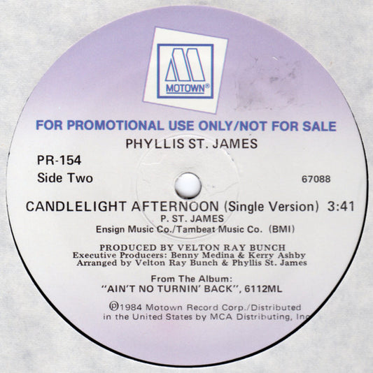 Phyllis St. James : Candlelight Afternoon (12", Promo)