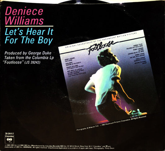 Deniece Williams : Let's Hear It For The Boy (7", Single, Styrene, Pit)