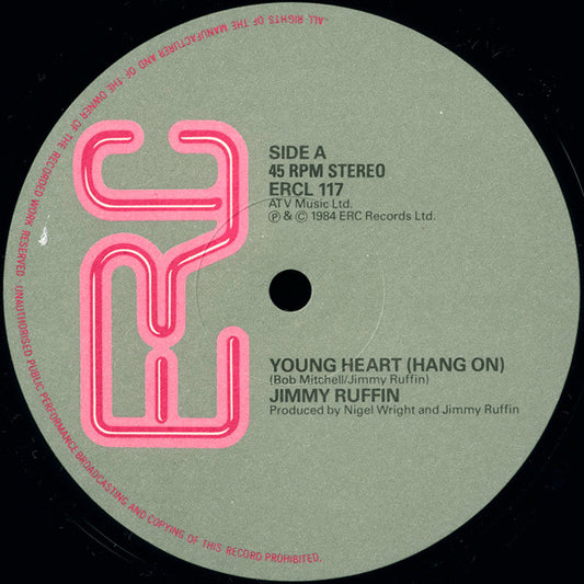 Jimmy Ruffin : Young Heart (Hang On) / Hold On To My Love (12")
