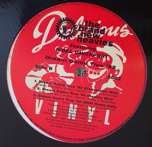 The Brand New Heavies : Dream Come True '92 (12", Promo)