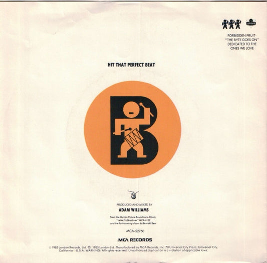 Bronski Beat : Hit That Perfect Beat (7", Single, Glo)