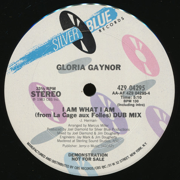 Gloria Gaynor : I Am What I Am (12", Promo)