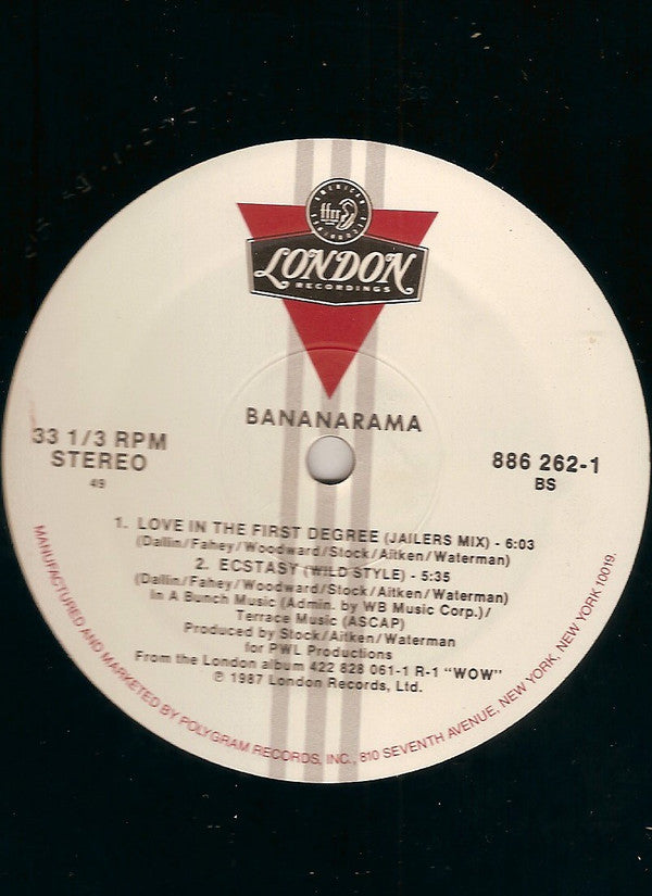 Bananarama : Love In The First Degree (12", Single, SRC)