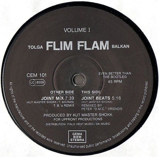 Tolga Flim Flam Balkan* : Volume I (12")