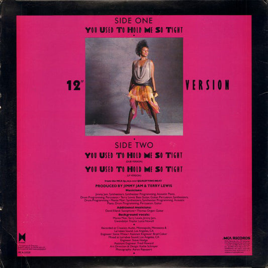 Thelma Houston : You Used To Hold Me So Tight (12" Version) (12", Pin)