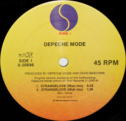 Depeche Mode : Strangelove (12", Maxi)